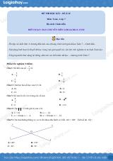 Đề thi học kì 1 Toán 7 Cánh diều - Đề số 12